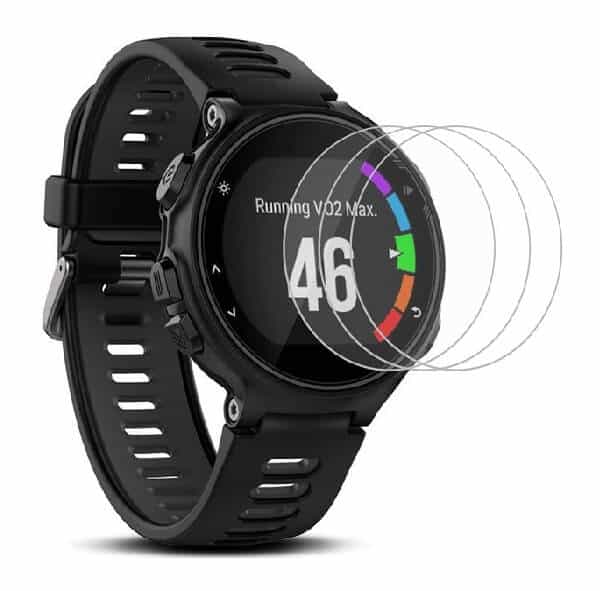 (3 Pack) Garmin Forerunner 735XT Tempered Glass Screen Protector Film Guard (3 Pack) Garmin Forerunner 735XT Tempered Glass Screen Protector Film Guard